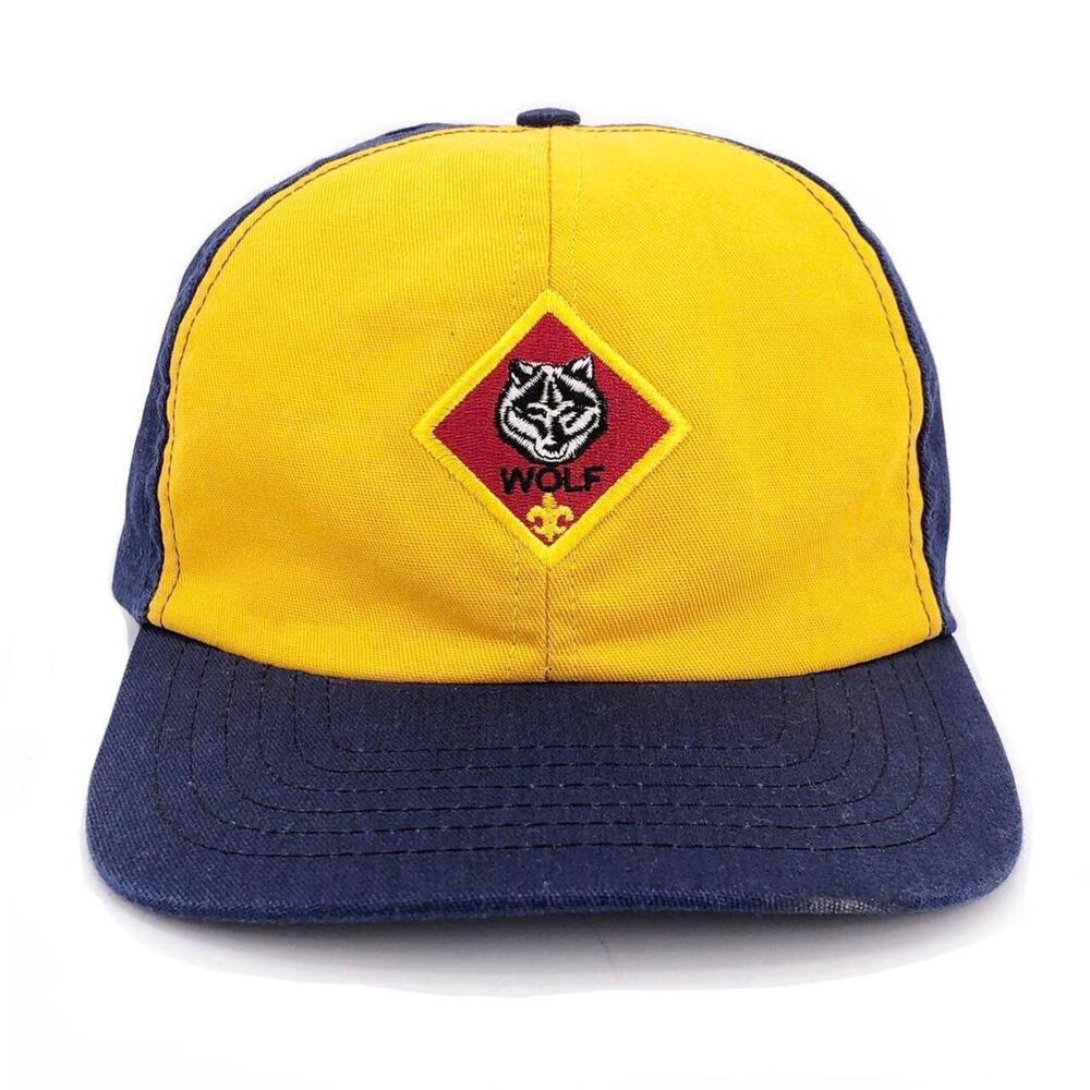 90s Boy Scouts Wolf patch uniform hat 1990s vintage